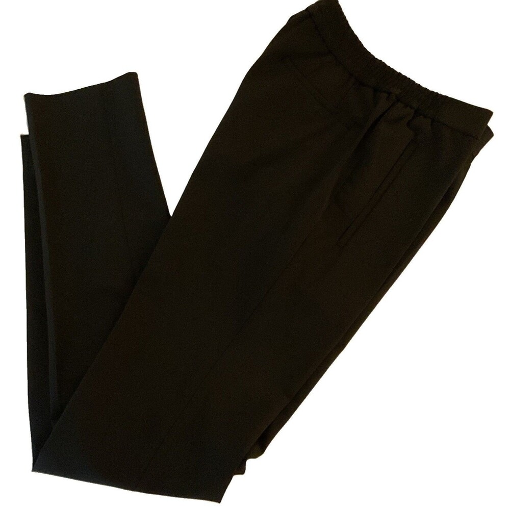 Bugatchi Men’s Comfort Solid Knit Pant Elastic Back Waist Black Sz 32 New